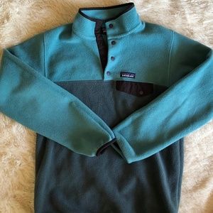Patagonia Teal & Gunmetal Synchilla Fleece